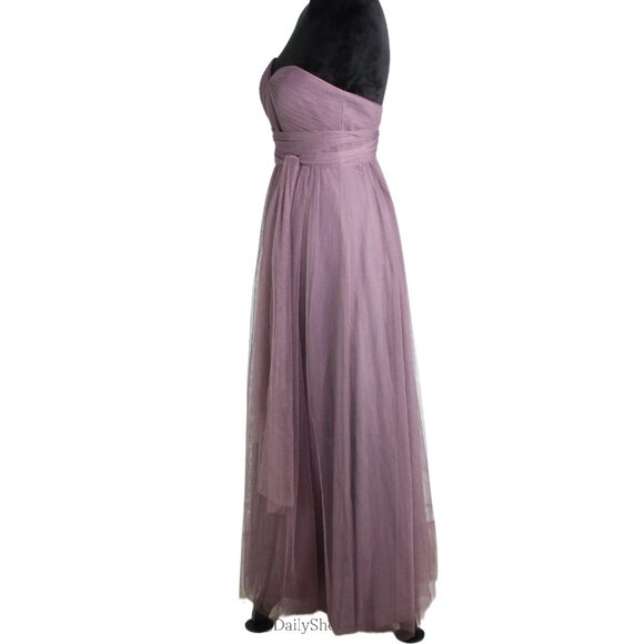 Jenny Yoo Annabelle Convertible Sweetheart A-Line Tulle Dress - Soft Plum Purple - Picture 4 of 7